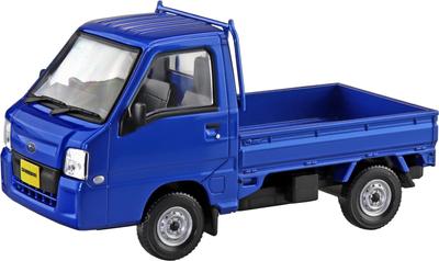 Aoshima Bunka Kyozaisha Raku Plastic Snap Kit Subaru Sambar Truck WR Blau Limitiertes Plastikmodell 1/32 Nr.05-WB Farbcodiert (Auto)