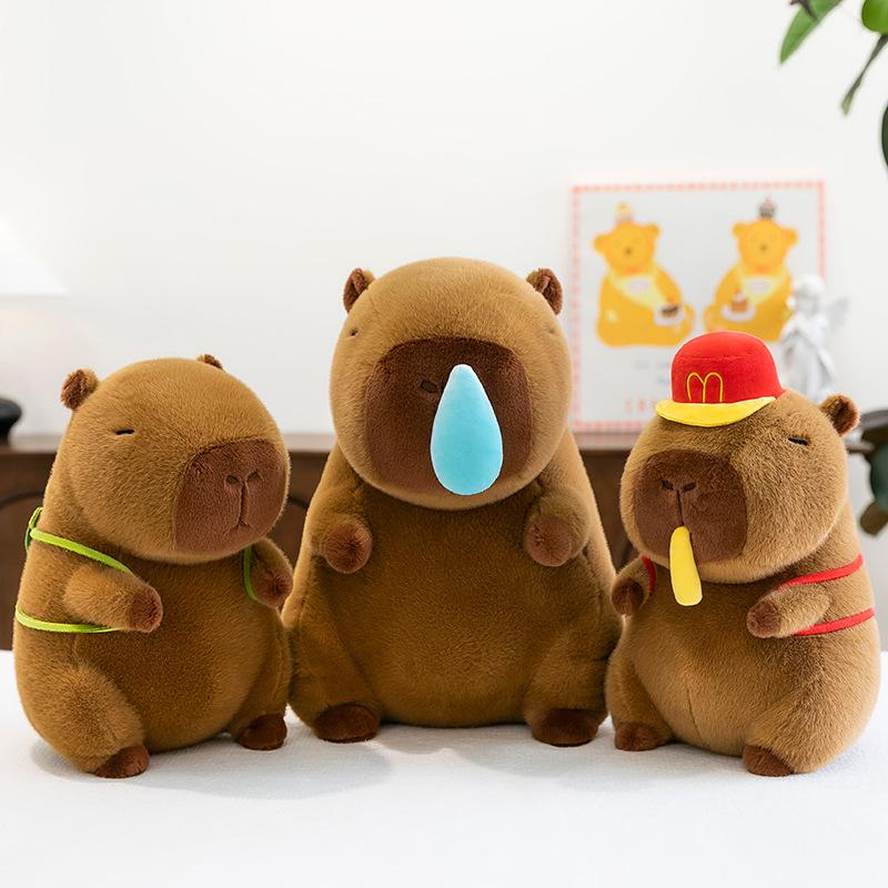 Snot Kapibara Plush Toy Stretch Fries Turtle Backpack Capybara Doll Doll Pillow