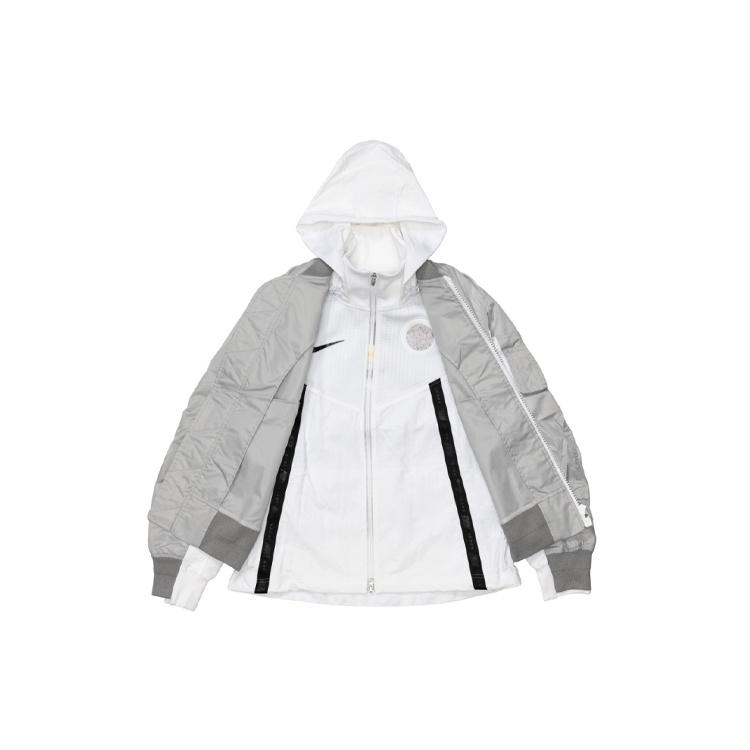 (WMNS) Nike X Sacai Layered Bomber Jacket 'Grey Fog' Women's CV5686-097