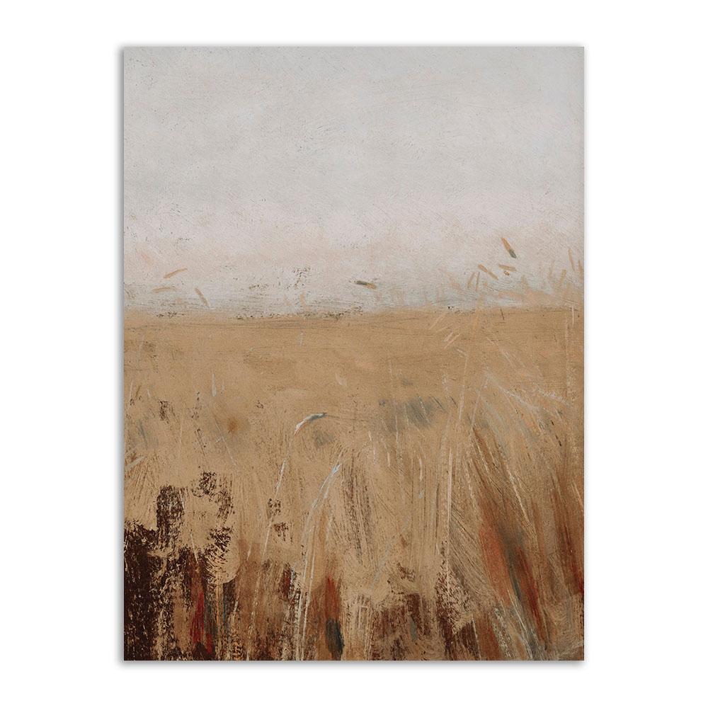 Vintage Neutral Gallery Wall Art European Mountain Lake Landscape Poster And Print Nordic Canvas Painting Living Room Home Decor