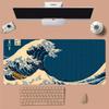 Japanische Wellen Mauspads Großes Gaming Computer Gamer PC Tastaturpad Maismatte Schreibtischzubehör Büro Schreibtischmatte Gamer Pad Tisch