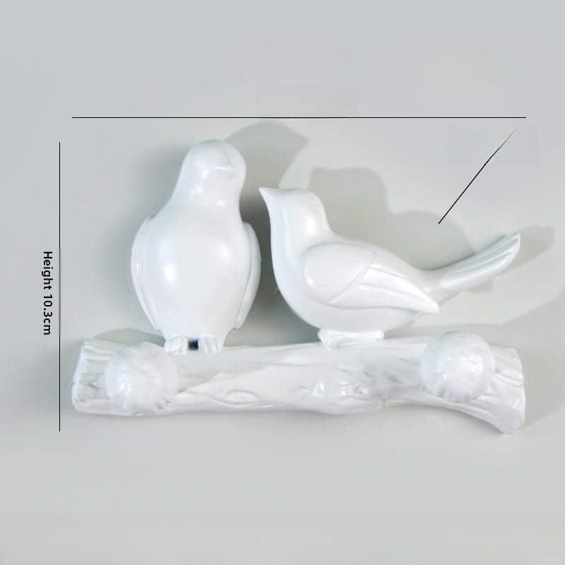 

Настенный гладкий крючок в виде птицы из смолы, органайзер для аксессуаров для ванной и спальни Style A