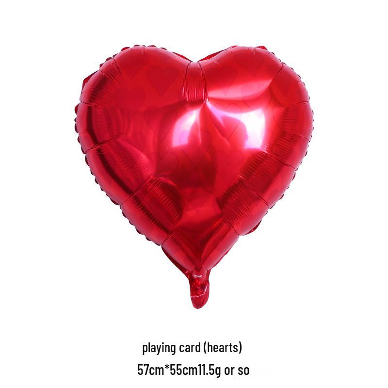 

Алюмінієві повітряні кулі з мастями гральних карт для прикрас на тему казино