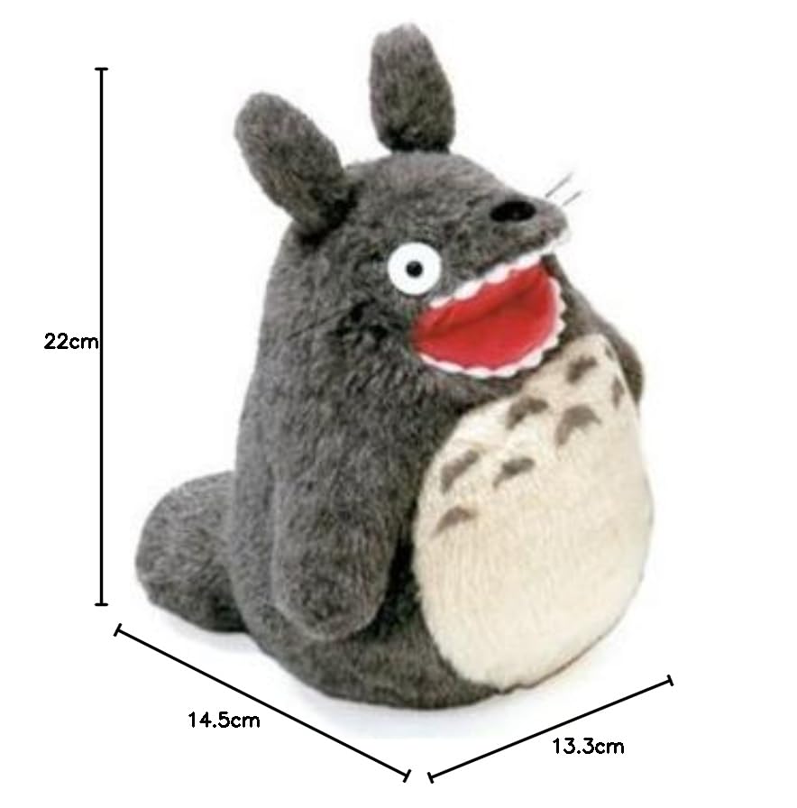 Studio Ghibli My Neighbor Totoro Big Totoro Roaring Plush Toy, Size S, 15cm Tall