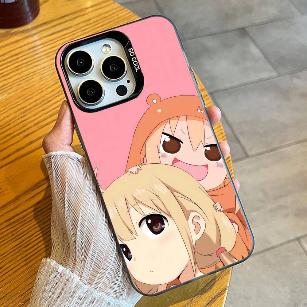 UMR Anime U-Umaru-Chan-S Phone Case For iPhone 16 17 15 14 12 13 Pro Max Black Candy Matte Shockproof Cover