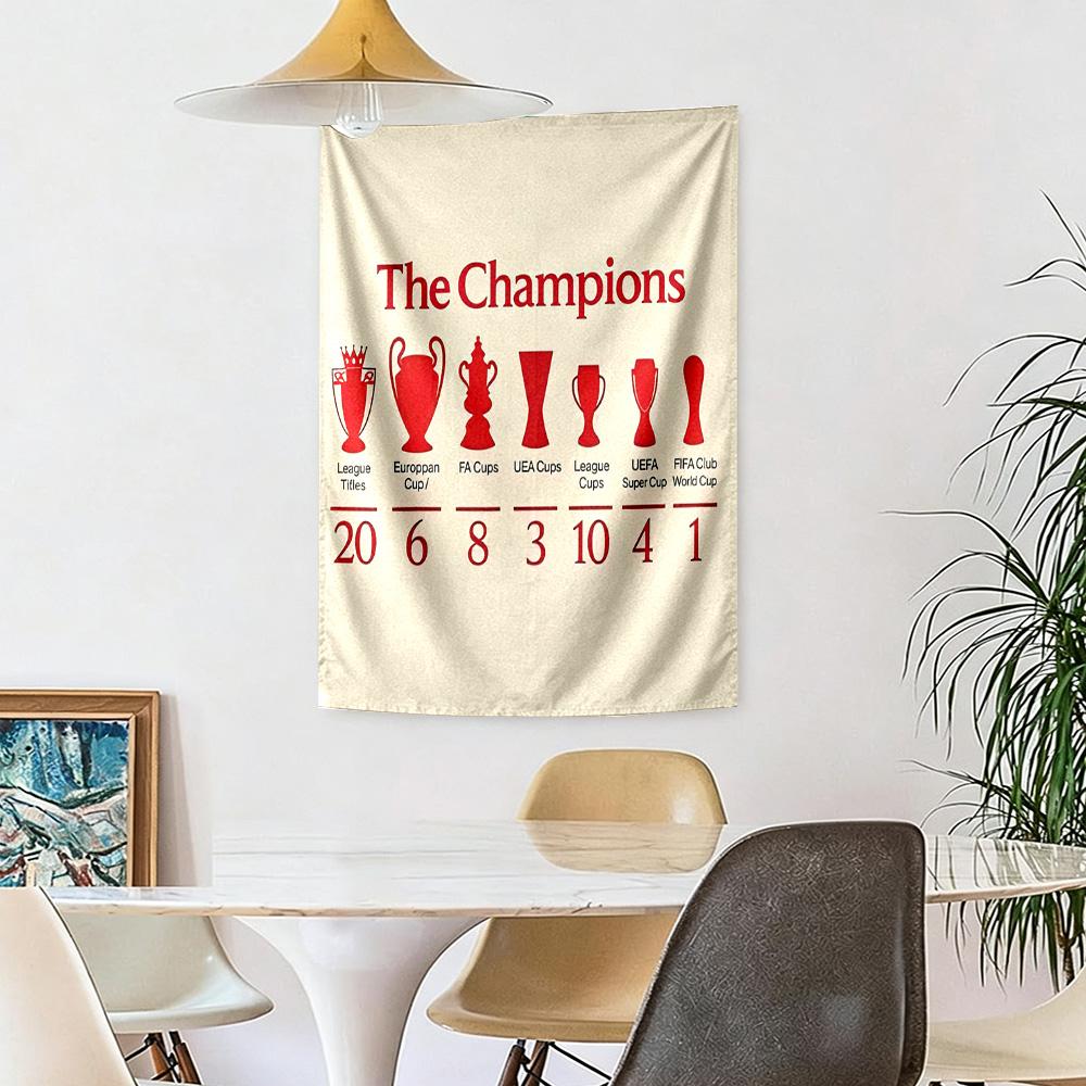 Liverpool Football Club Wall Decor Tapestry Art For Pet Memorial Birthdaywedding Party Backdrop Family Gift