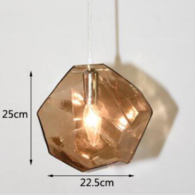 Moderne kreative unregelmäßige Glas Kronleuchter LED Küche Wohnzimmer Restaurant Bar Theke Hotel Loft Bekleidungsgeschäft Beleuchtung