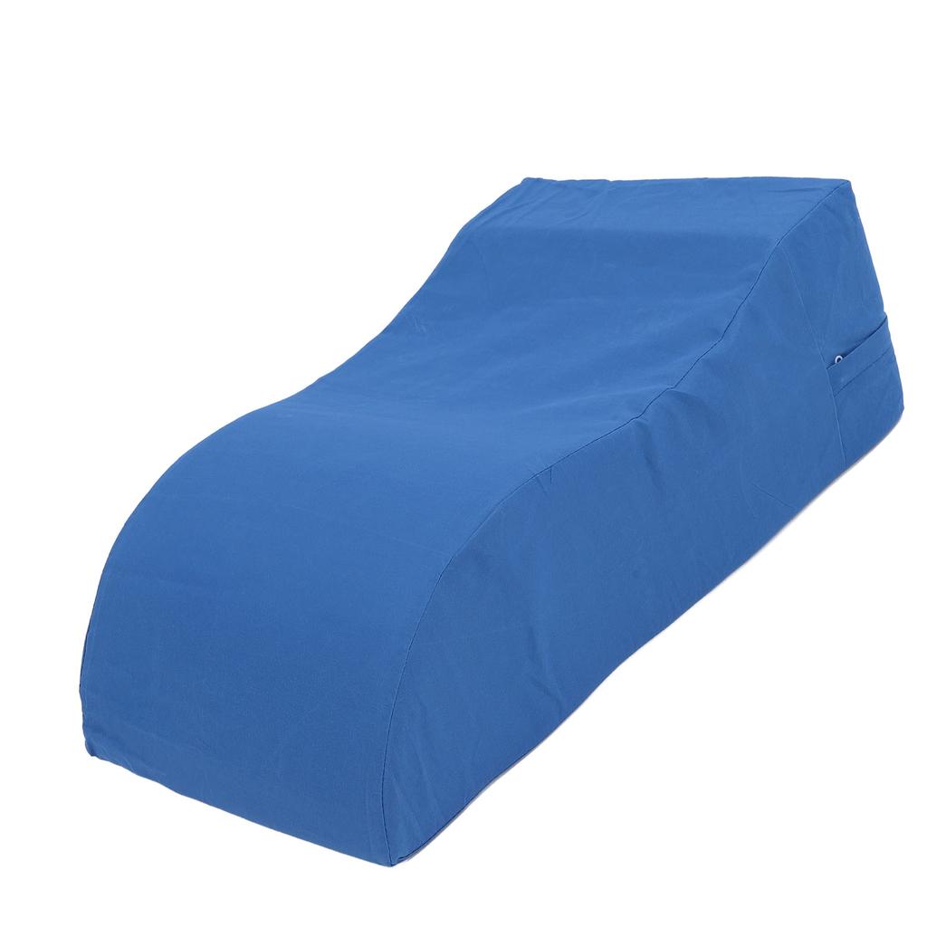 60x35x20cm Leg Wedge Pillow High Density Sponge Ergonomic S Shape Leg Rest Pillow for Sleeping Blue