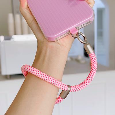 360° Rotating Multi-Functional Mobile Phone Lanyard, Adjustable Wrist Strap, Short Rope, Metal Lock, Sturdy Hanging Plate