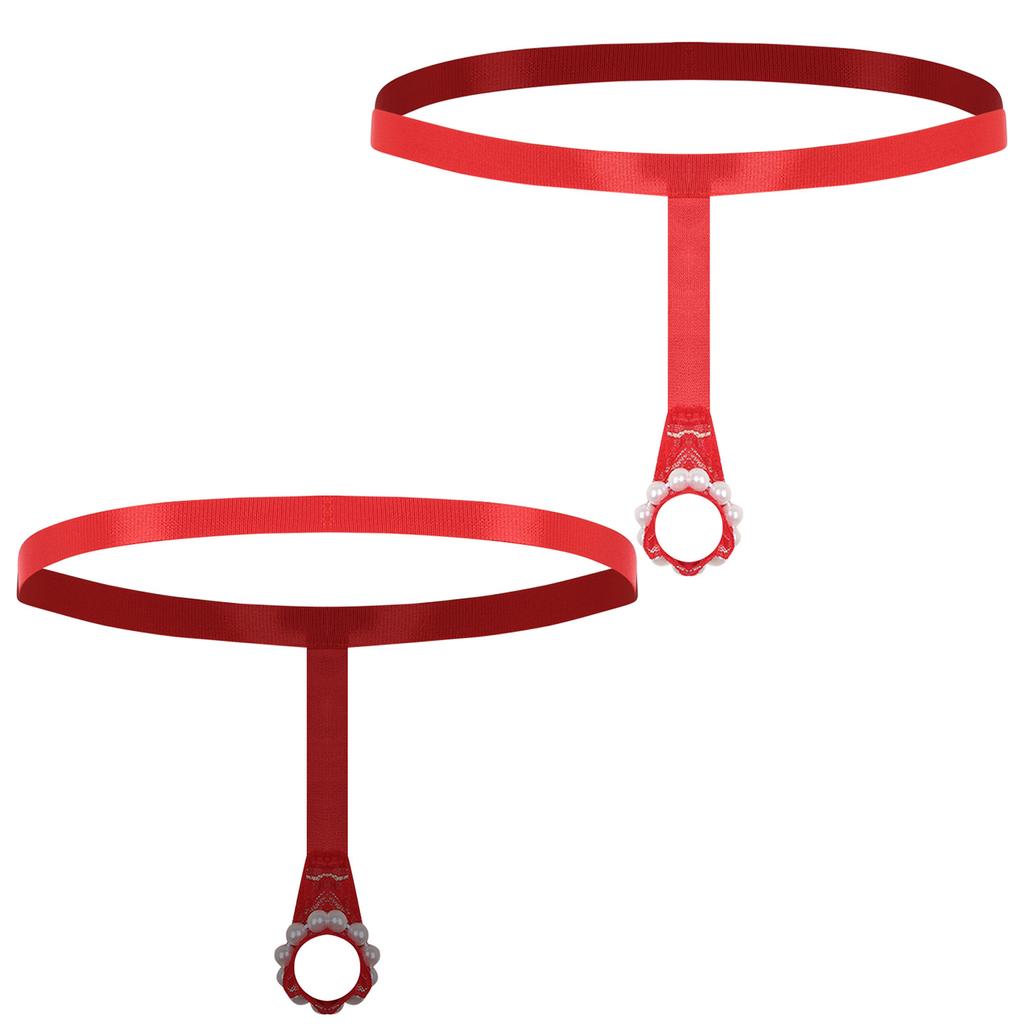 Men O Ring Enhancer Micro Thongs Backless Pole Hollow Out Opening Butt Flaunting Jockstrap Erotic Underwear