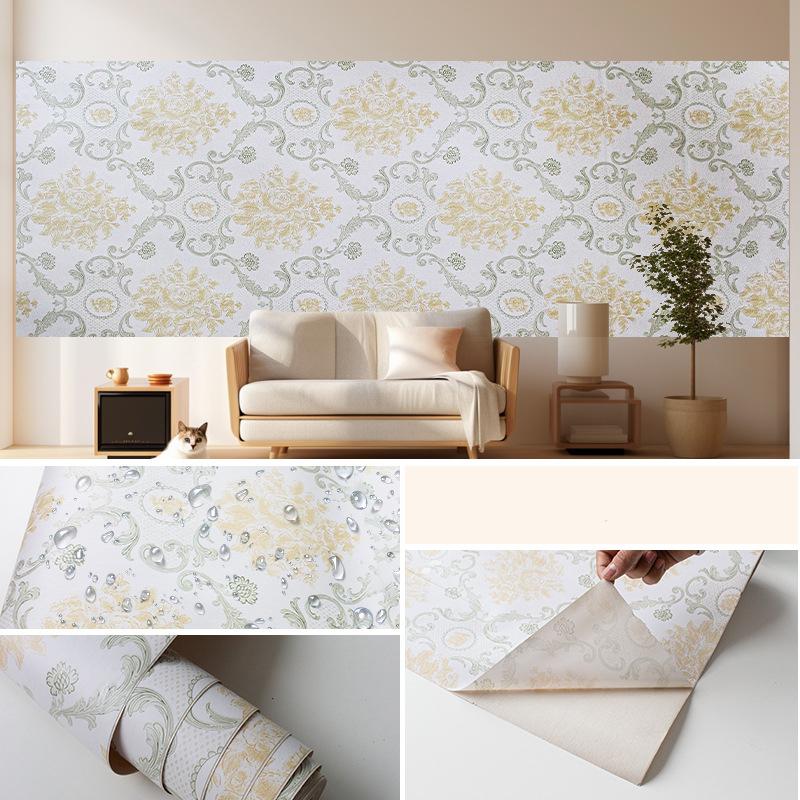 

Ретро водонепроницаемые влагостойкие обои утолщенные самоклеящиеся обои для ремонта стен 45cm*9m