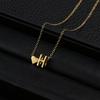 Trendy Heart-Shaped Alphabet Pendant Necklace
