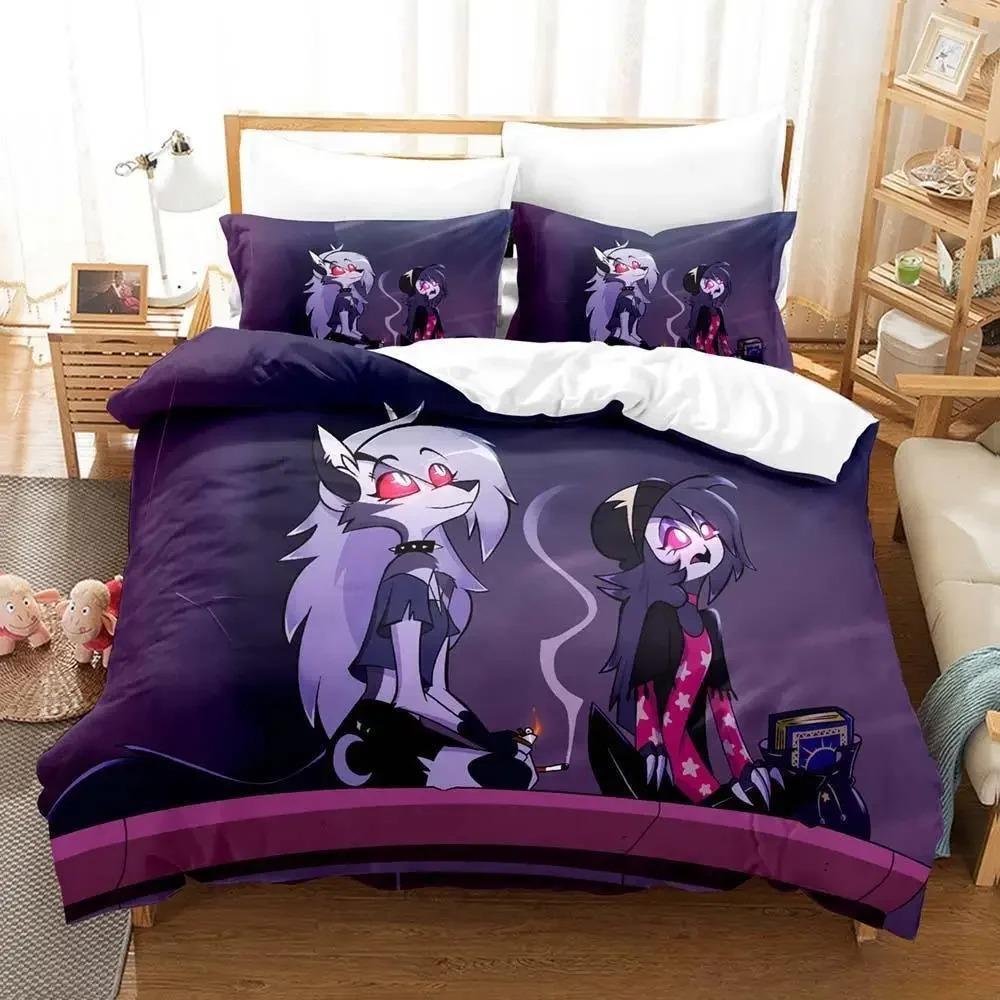 Loona Boss Bedding Set Single Twin Full Queen King Size Bed Set Adult Kid Bedroom Duvet Cover Sets 3D Anime Parure De Lit Bed