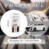 30PCS 194 LED Bulbs,12V T10 Wedge Base W5W Replacement | Multi-Functional 168 LEDs Bulb,for License Plate/Gauge Cluster/Dome Lights,Bright White