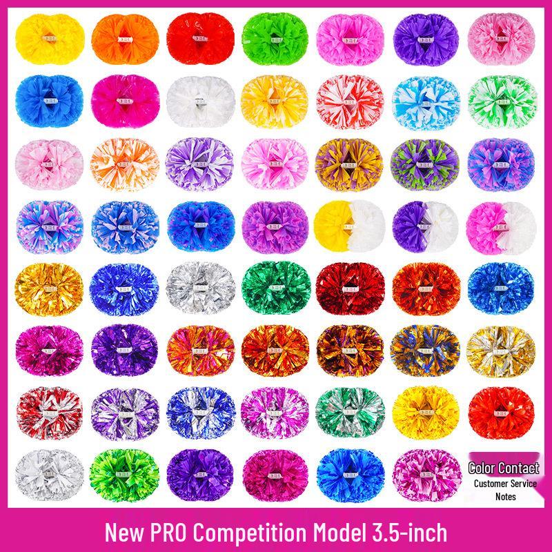 Colorful Pro Competition Cheerleading Pom-Poms