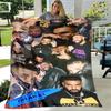 Rapper Drake Coperte Stampate 3D Calda Coperta in Flanella Morbida e Accogliente Coperte da Viaggio Fodere per Letto Regalo di Compleanno