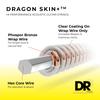 DR Strings DRAGON Acoustic Guitar SKIN+ Strings, 80/20 Bronze, DA8-10