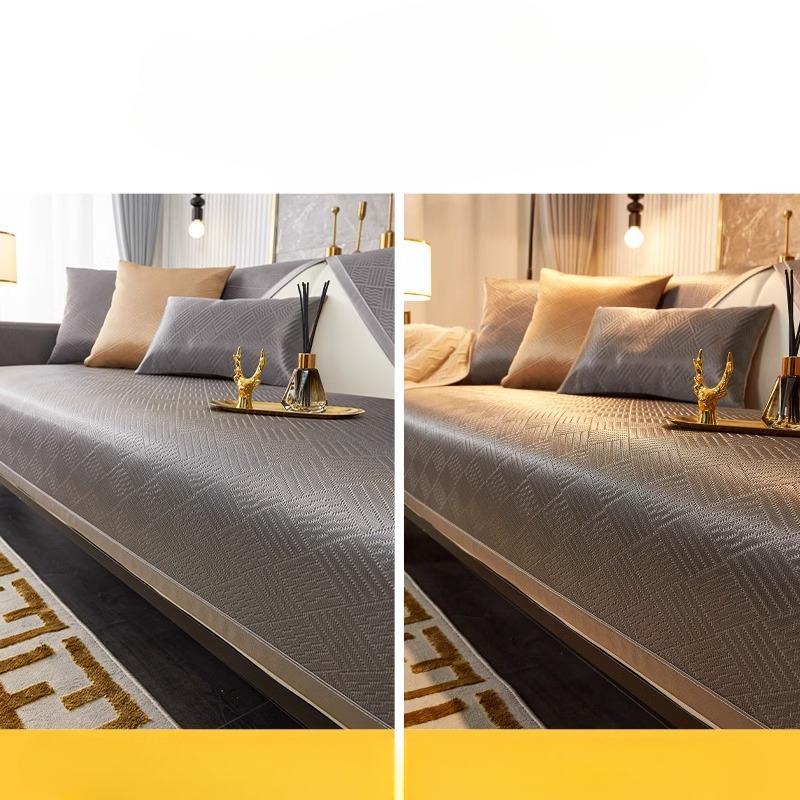 Summer Light Luxury Sofa Cushion Ice Silk Seat Cushion for Summer Towel Summer High-End Non-Slip Leather Sofa Cover