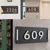 Placas de Puerta y Números de Casa Acrílicos Autoadhesivos