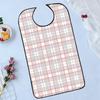 Hiliboom Waterproof Dining Apron Adult Care Beige Checkered