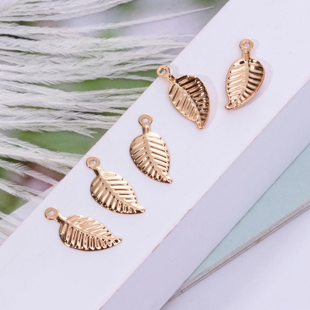 Mini Leaf Pendant Accessories for DIY Necklaces & Bracelets, 6x13mm, Handmade Adornments
