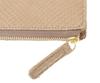 Travel Wallet Gray Python Sand Beige [Genten]