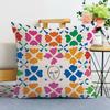 Creative Oil Painting Printed Decorative Pillowcase Bedroom Living Room Square Cushion Pillowcase