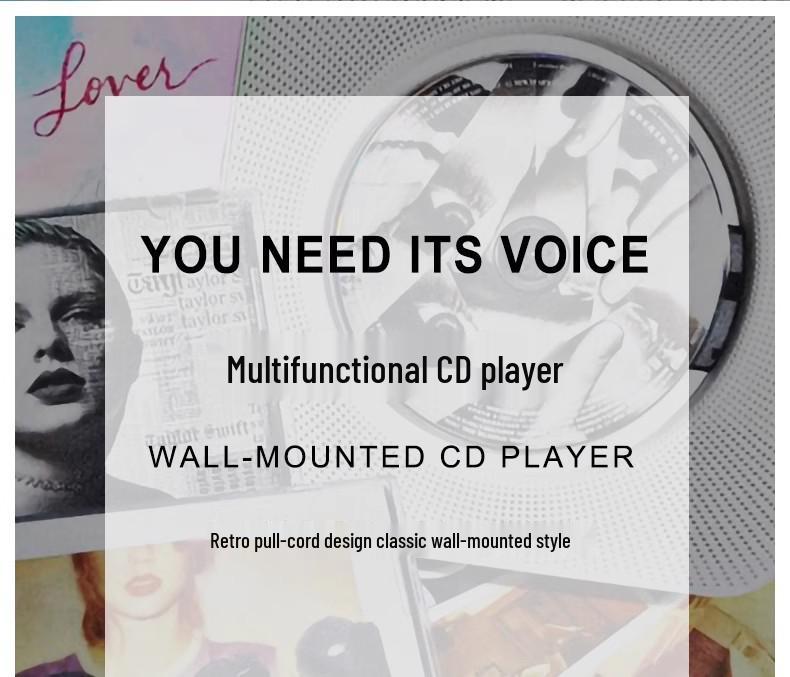 Portable Wall-Mounted CD Player for Prenatal Education & Children’s English Learning