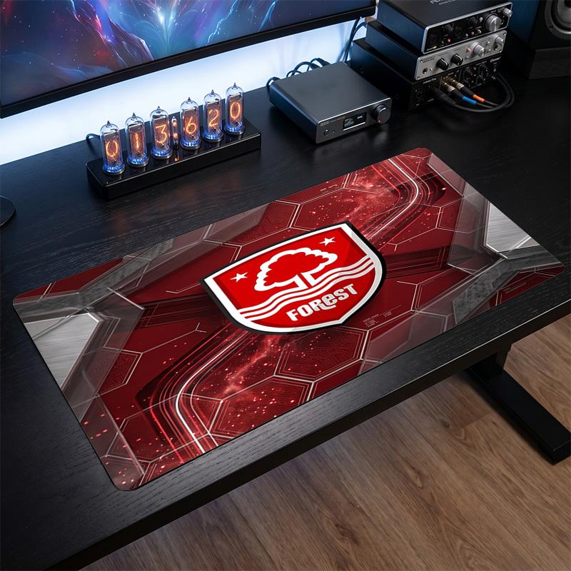 Nottingham Forest Fußball Druck Großes Mauspadd, Anti-Rutsch Erweitertes Gaming Schreibtischmatte für Büro Zuhause