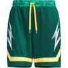 Adidas Colorblock Logo Mesh Drawstring Basketball Shorts Men Bottoms Forest-Green JC6792