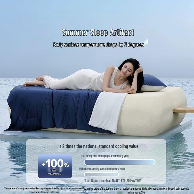 Mercury Home Textiles Ледяное мороженое 5.0 Охлаждающее одеяло 150cm x 200cm