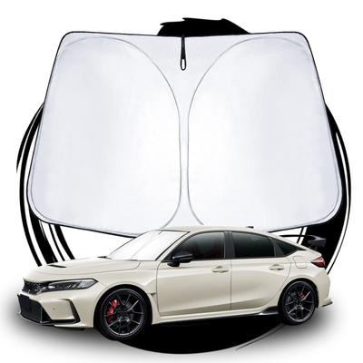 Ruiya 2022 New Honda Civic Type R FL5 Dedicated Sunshade for Windshield, Parasol-type Car Sunshade, UV Cut, Sun Protection, Foldable, No Suction Cups