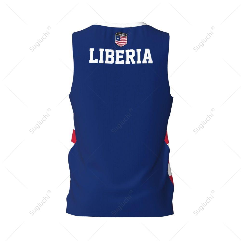 Liberia Flag Basketball Sports Running Fitness Multifunction Sleeveless Tshirt
