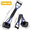 HyAiderTech Pelle Ramasse-Crottes Pliable pour Chien et Chat Pet Long Manche Pooper Scooper, Facile à Déjections Ramasse, Noir 98