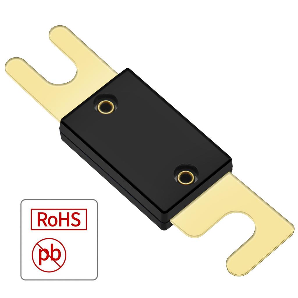 Heschen Car Fuse Wire ANL-40A, Gold, 1 Piece, Fuse Holder with Fuse, Auto Car Motorcycle Audio Subwoofer Supplies