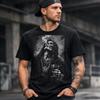 Grim Reaper Skeleton T Shirt Dark Gothic Streetwear Skull Alternative Clothing Vintage Washed Stylish Fashion Slightly