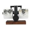 Digital  Clock Battery Powered Rotary Knob Adjust Single Sided Retro Mechanical  Clock 12h for Living Room