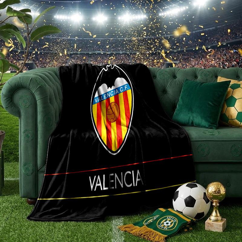 Valencia Crest Design Throws Blanket Flannel Blankets Plush for Couch Bed Gifts for Men Women Travel picnic blanket Christmas fan gifts