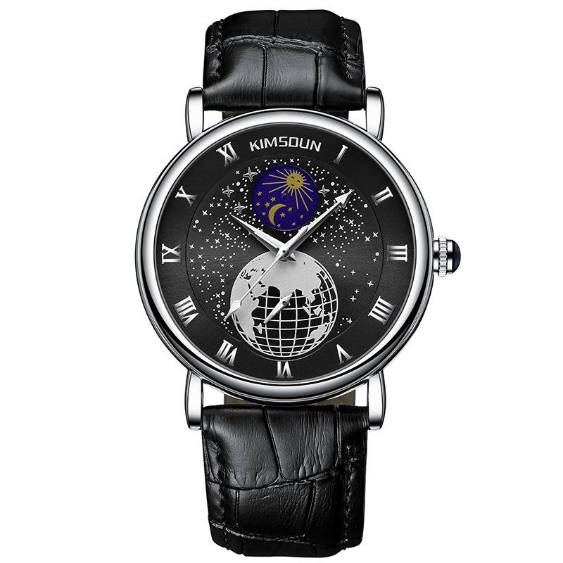 

Часы KIMSDUN мужские, лучший бренд класса люкс, часы Light Star Air Moon, полностью автоматические, механические, мужские, деловые, водонепроницаемые