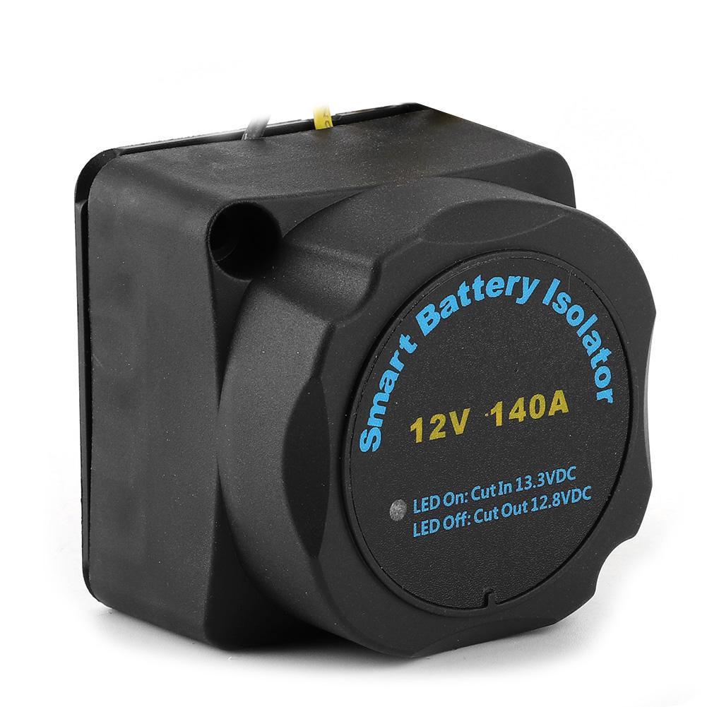 140A Smart Dual Battery Isolator Voltage Sensitive Relay Accessory for Car RV SUVs Yachts