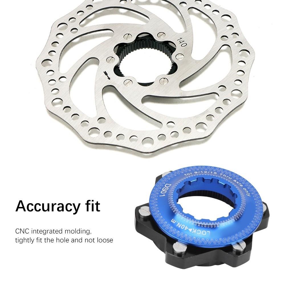 1 Set Aluminum Alloy Disc Brake Center Lock 6-Bolt Easy To Install 6 Bolts Rotor Adapter Center-Lock Hubs Bike Conversion