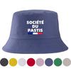 Funny French Style Reversible Bucket Hat Girl Boy Spring Sun La French Touch Printed Unisex Women Summer Sun Fishing Cap Panama Bob