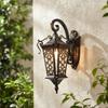Aluminum Outdoor Wall Lantern Ornate Light Fixture Retro Vintage
