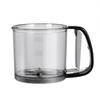 Semi-Automatic Flour Sifter Hand Press Design Transparent Food Grade Sieve for Home Baking Cake Pastry Making