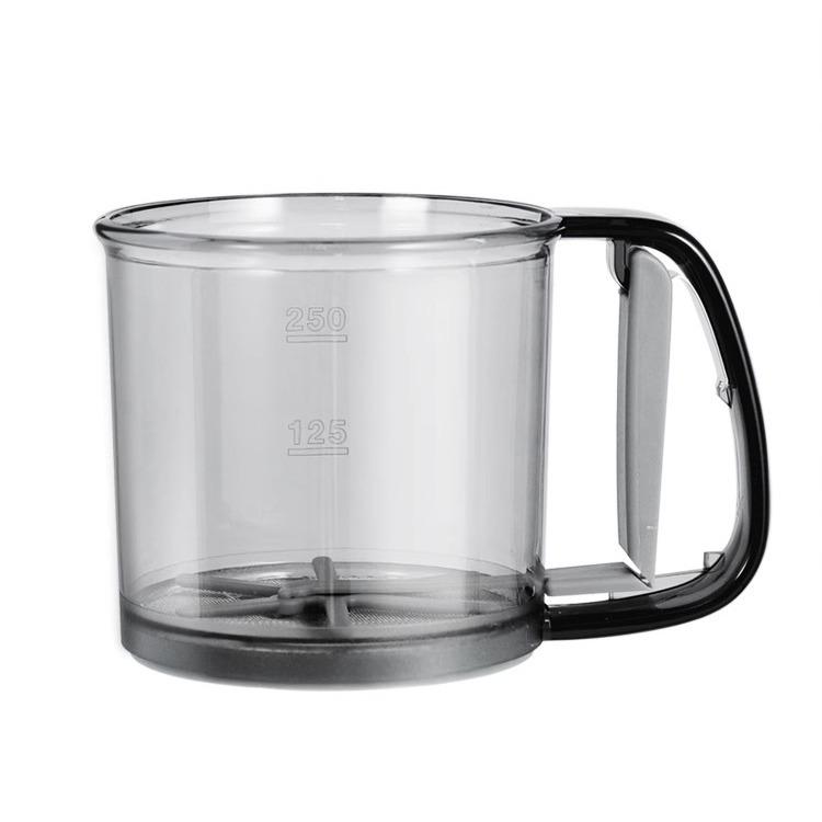 Semi-Automatic Flour Sifter Hand Press Design Transparent Food Grade Sieve for Home Baking Cake Pastry Making