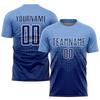 Summer Men Custom Name Football Jersey Street Gradient Stripe Trendy Sports Tee