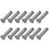 12Pcs 304 Stainless Steel Single Hole Clevis Pins 20/25/30/35/40/45/50/55/60mm Flat Head