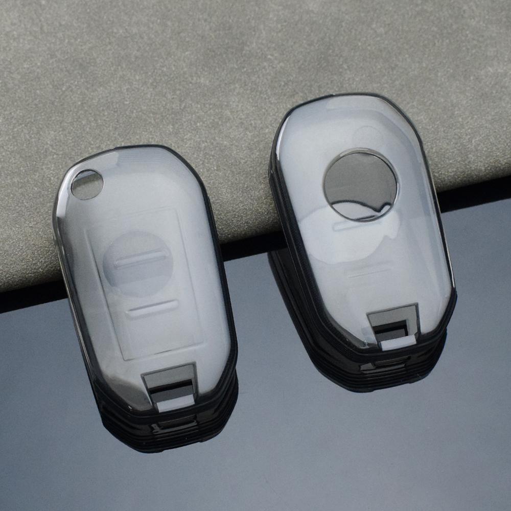 

Для Peugeot 2008 3008 4008 307 208 308 408 508 Для Citroen C4 C4L CACTUS C3 C6 C8 TPU чехол для ключа автомобиля сумка аксессуары прозрачный черный