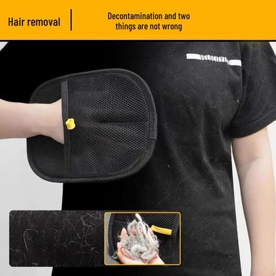 Zweiseitiger Tierhaar-Entferner-Handschuh und Fusselbürste