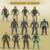 Joyfy Pcs Military Toy Soldiers Playset Army Men Team Weapons Accessories Boys Birthday Gift SWAT 16 and with for Kid Friendly Entertaining Fun Safe